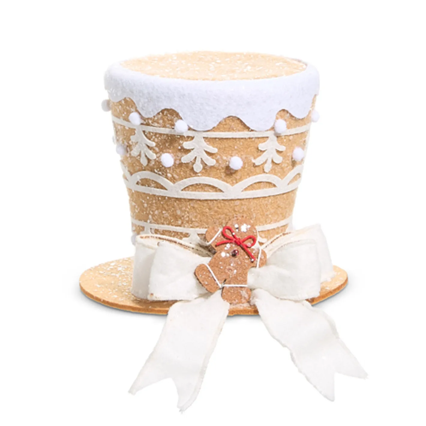 Raz Imports Raz Gingerbread Top Hat Christmas Decoration