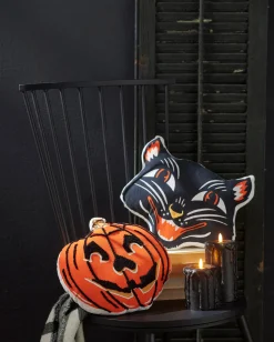 Raz Imports Raz Jack O Lantern Pumpkin or Scaredy Cat Cut Out Halloween Pillow Discount