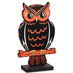 Raz Imports Raz Jack O Lantern, Scaredy Cat, or Owl Block Cut Out Standing Halloween Sign Outlet
