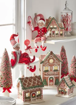 Raz Imports Raz LED Lighted Holiday Spice Gingerbread House Christmas House Figure Online