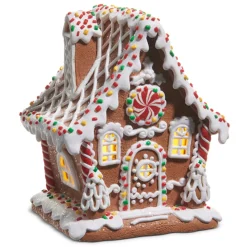 Raz Imports Raz Lighted Sprinkle Gingerbread House Christmas Decoration