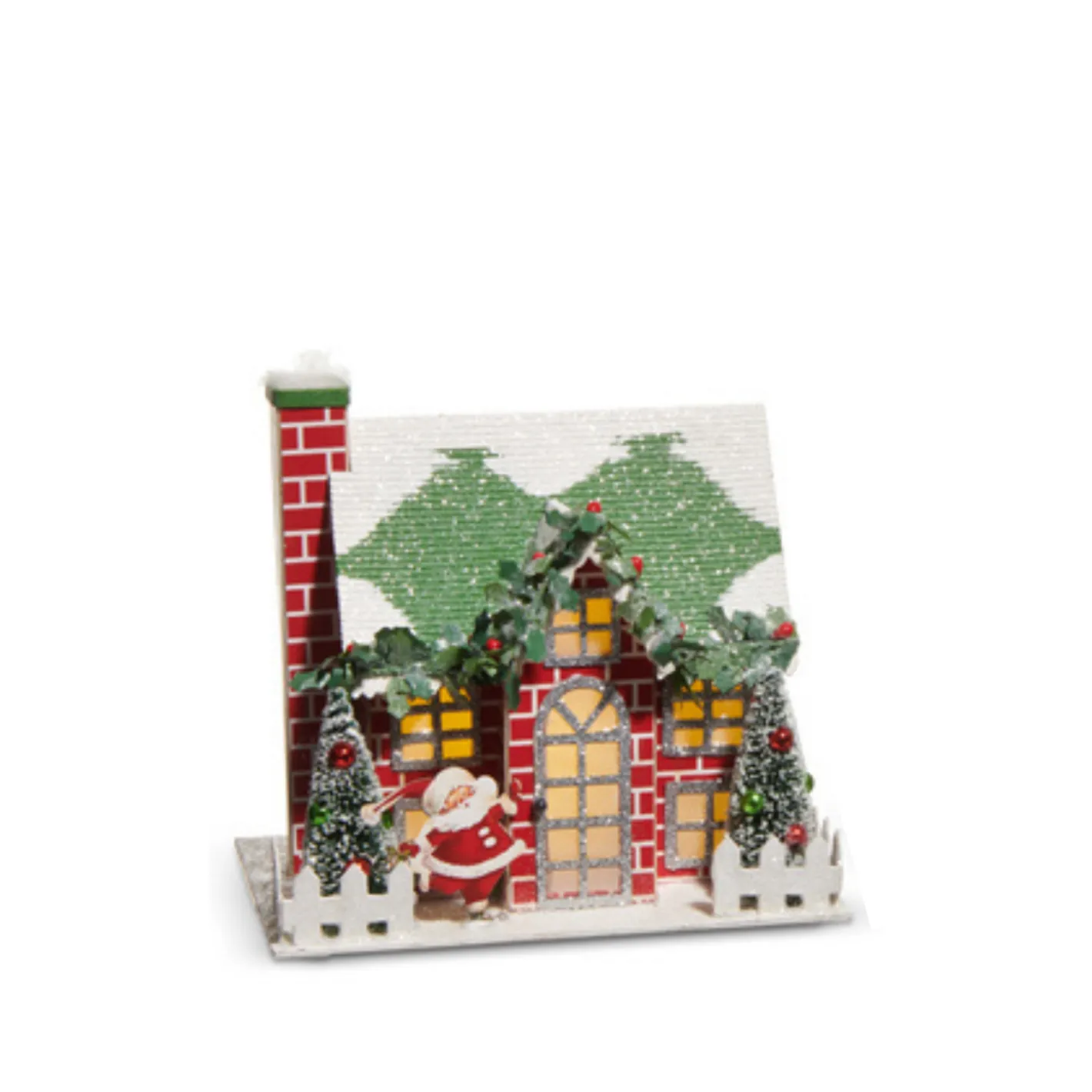 Raz Imports Raz Lighted The Magic of Christmas Candy Cane House or Brick House Hot