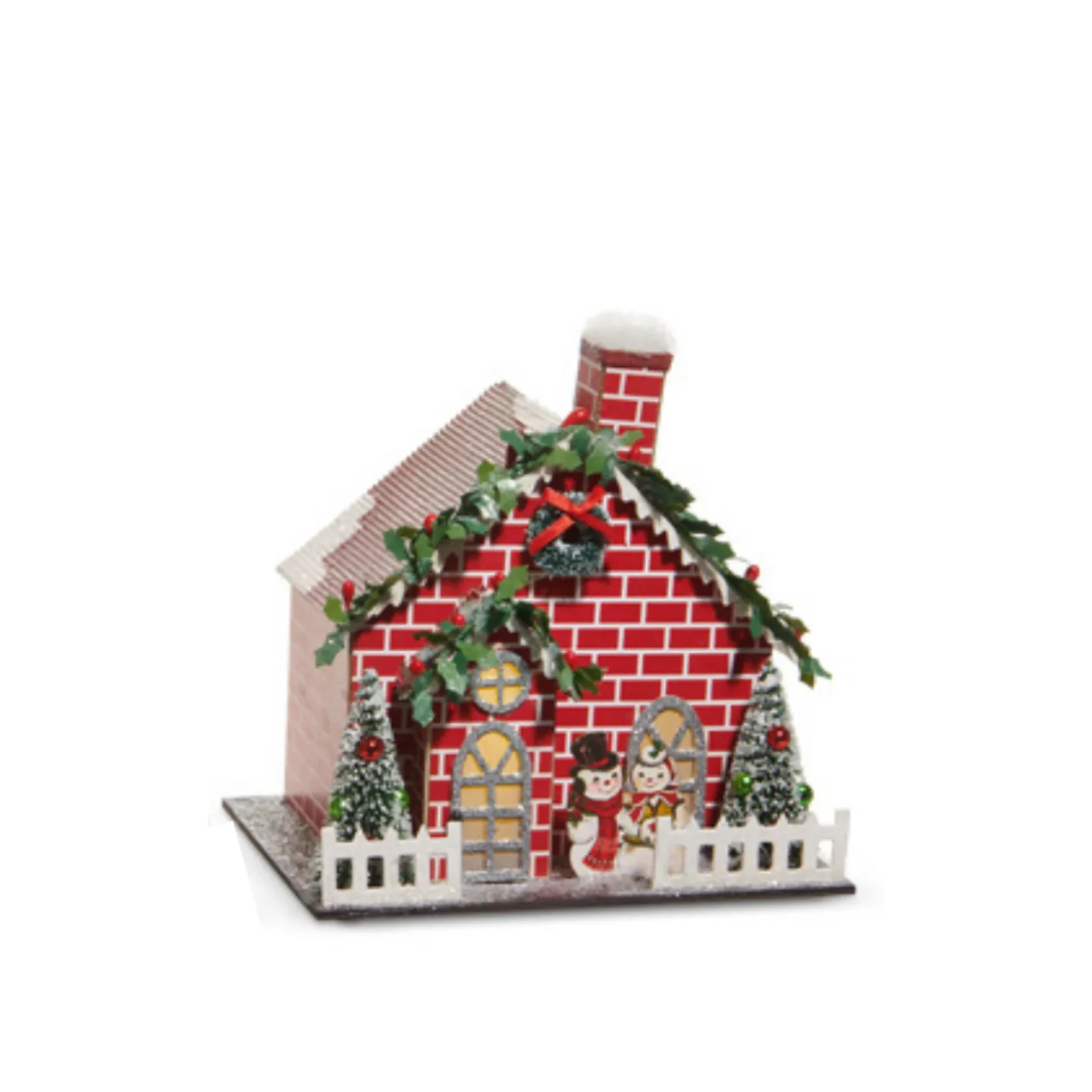 Raz Imports Raz Lighted The Magic of Christmas Candy Cane House or Brick House Hot