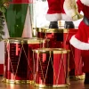 Raz Imports Raz Red and Gold Drum Christmas Ornaments Set of 3 4516726