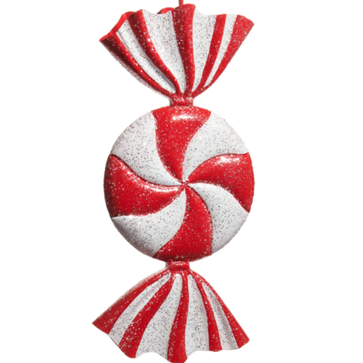 Raz Imports Raz Red and White Candy Christmas Ornament Online