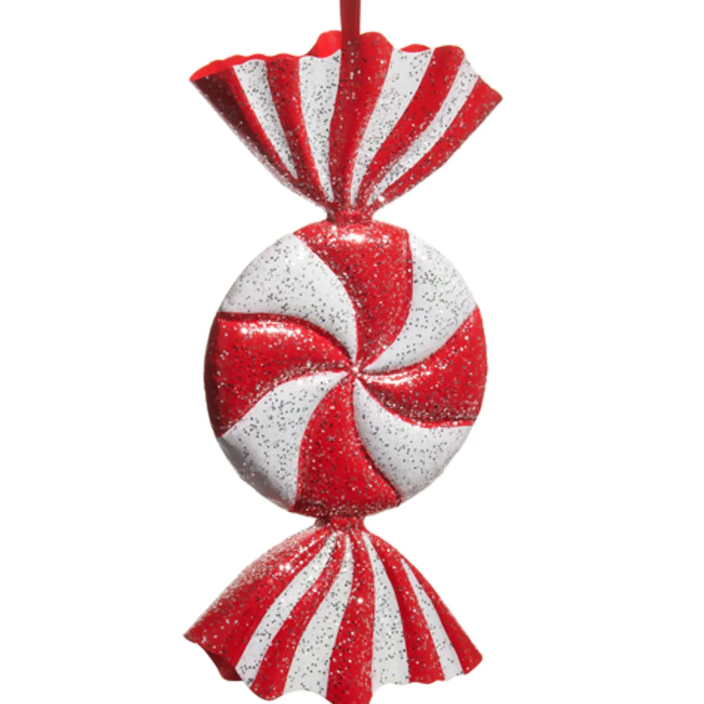 Raz Imports Raz Red and White Candy Christmas Ornament Online