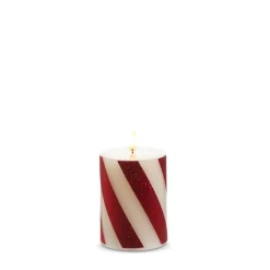 Raz Imports Raz Red and White Striped Flameless Candle Best