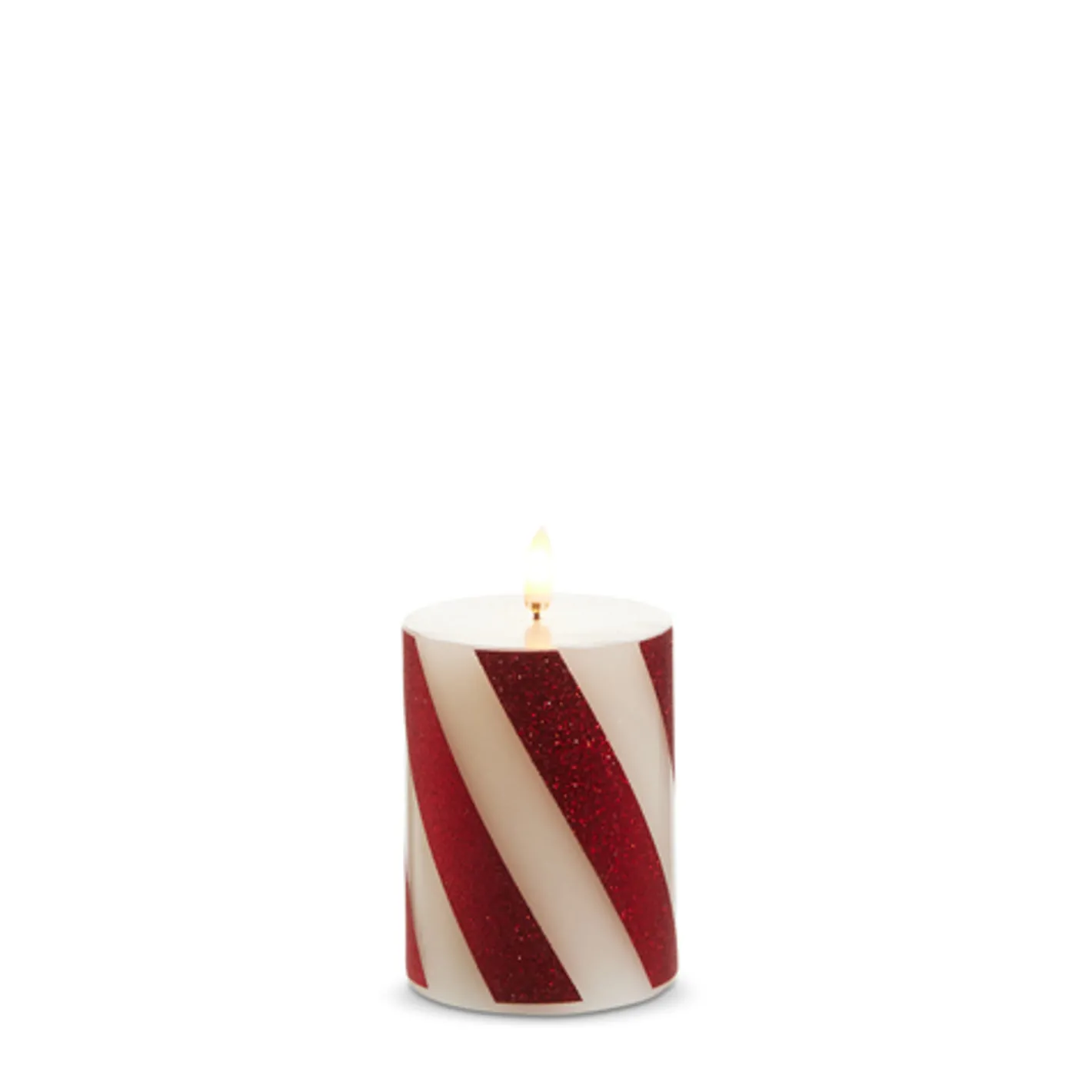 Raz Imports Raz Red and White Striped Flameless Candle Best