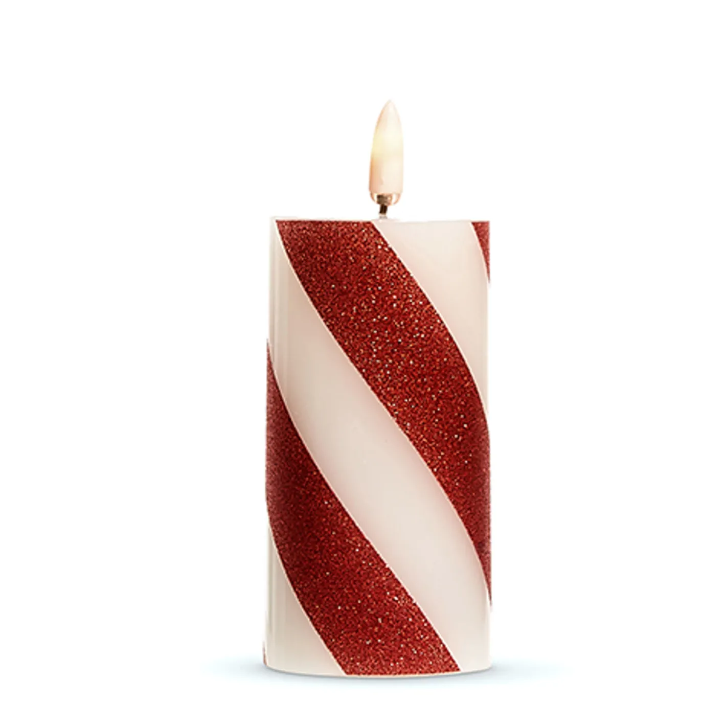 Raz Imports Raz Red and White Striped Flameless Candle Best