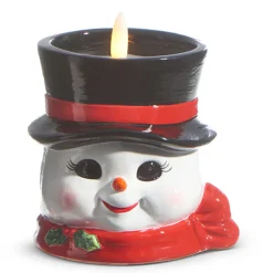 Raz Imports Raz Santa or Snowman Battery Operated Candle Christmas Decoration New