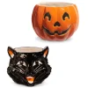 Raz Imports Raz Scaredy Cat or Jack O Lantern Container Halloween Decoration Hot