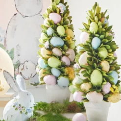 Raz Imports Raz Set of 2 Easter Egg Topiary Trees 4353304 Hot