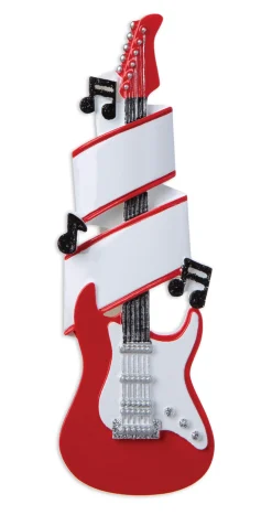 Polar X Red Electric Guitar Personalized Christmas Ornament OR1966 Outlet