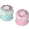 Regency International Regency 5" Blue or Pink Pastel Candy Decorated Cake Christmas Ornament MTX68911