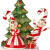 Regency International Regency 6.5" LED Lighted Battery Operated Candy Cane Kids with Tree Christmas Decoration MTX74307 Clearance