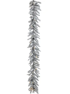 Regency International Regency 6' LED Lighted Silverado Silver Tinsel Christmas Garland MTX70068L Outlet
