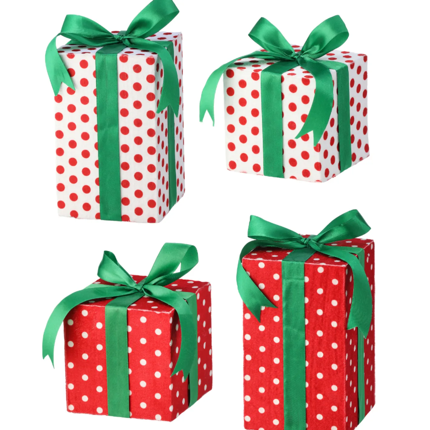 Regency International Regency 5" or 8" Red and White Polka Dot Gift Box Christmas Decoration Online