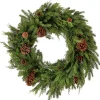 Regency International Regency 30" Real Feel Evergreen Mix Christmas Wreath MTX73280 New