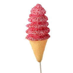Regency International Regency 16" Red and Pink Ice Cream Cone with Sprinkles Christmas Tree Pick MTX73570 Outlet
