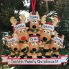 Polar X Reindeer Family of 6 Personalized Christmas Ornament New
