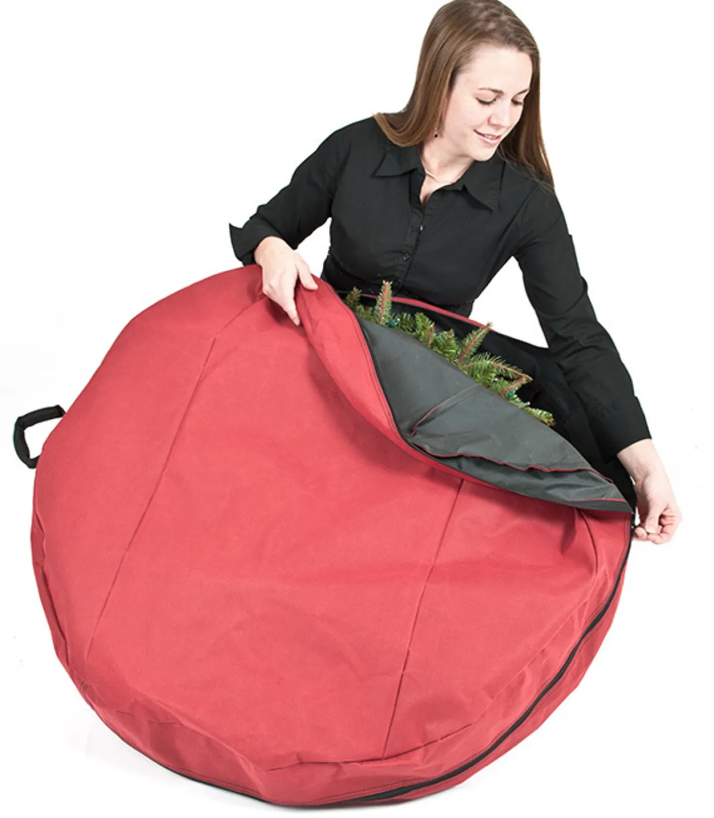 Santas Bags Santa's Bags 36" Direct Suspend Wreath Storage Bag with Handle 10175 Clearance