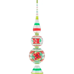 Shiny Brite Holiday Splendor 13" Christmas Finial Stand with Reflector 4027999 Outlet