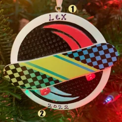 Polar X Skateboard Personalized Christmas Ornament OR2294