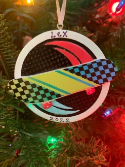 Polar X Skateboard Personalized Christmas Ornament OR2294