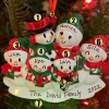 Polar X Snowman Family of 6 Personalized Christmas Ornament OR2255-6 Clearance
