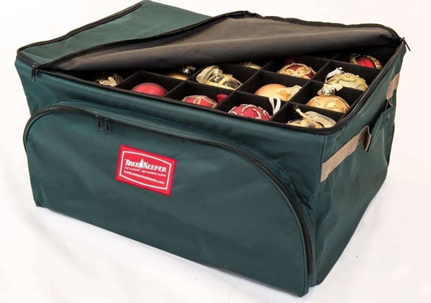 Treekeeper Tree Keeper 3 Tray Christmas Ornament Keeper Storage Bag with Front Pocket TK-10127 Hot