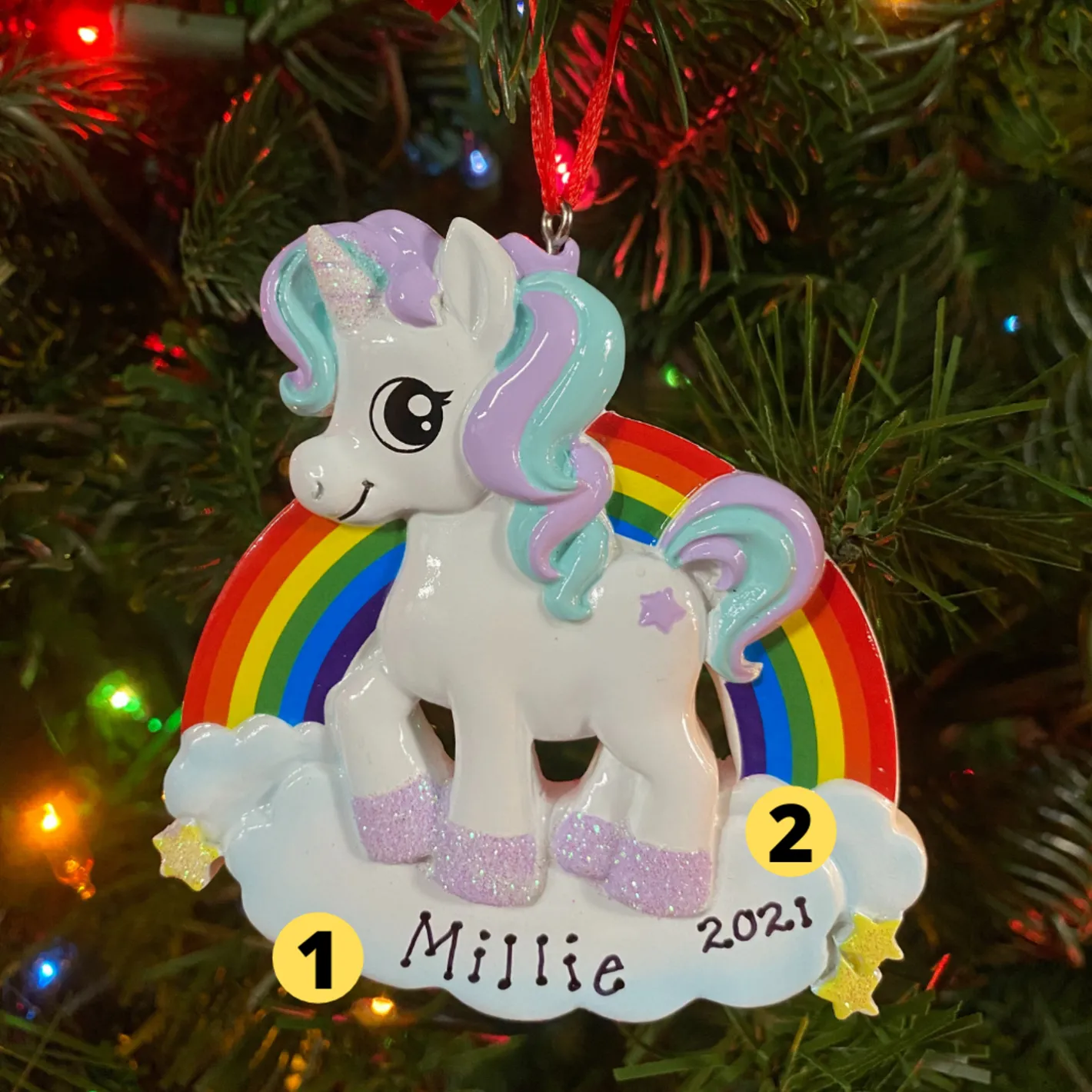 Polar X Unicorn Personalized Christmas Ornament OR1652 Online