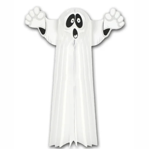 Beistle 23" Hanging Tissue Paper Ghost Halloween Decoration 01841 Sale
