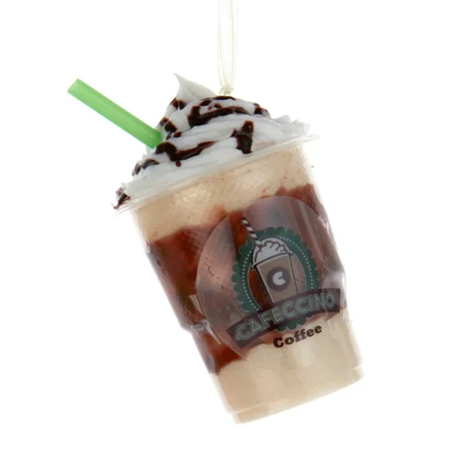 Kurt Adler 4.5" Caffecino Frozen Coffee Christmas Ornament D4161 Clearance