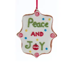 Kurt Adler 3.5" Claydough Cookie Sign Christmas Ornament D4066 Sale