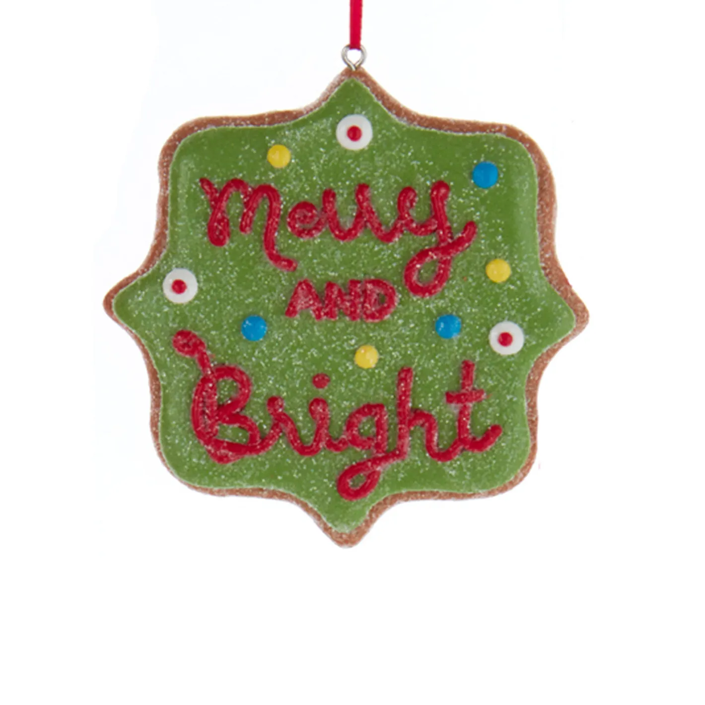 Kurt Adler 3.5" Claydough Cookie Sign Christmas Ornament D4066 Sale