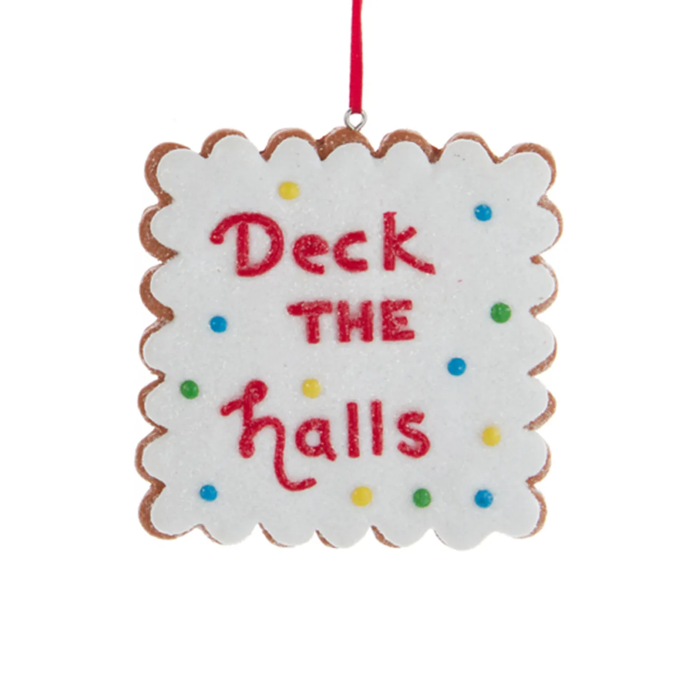 Kurt Adler 3.5" Claydough Cookie Sign Christmas Ornament D4066 Sale