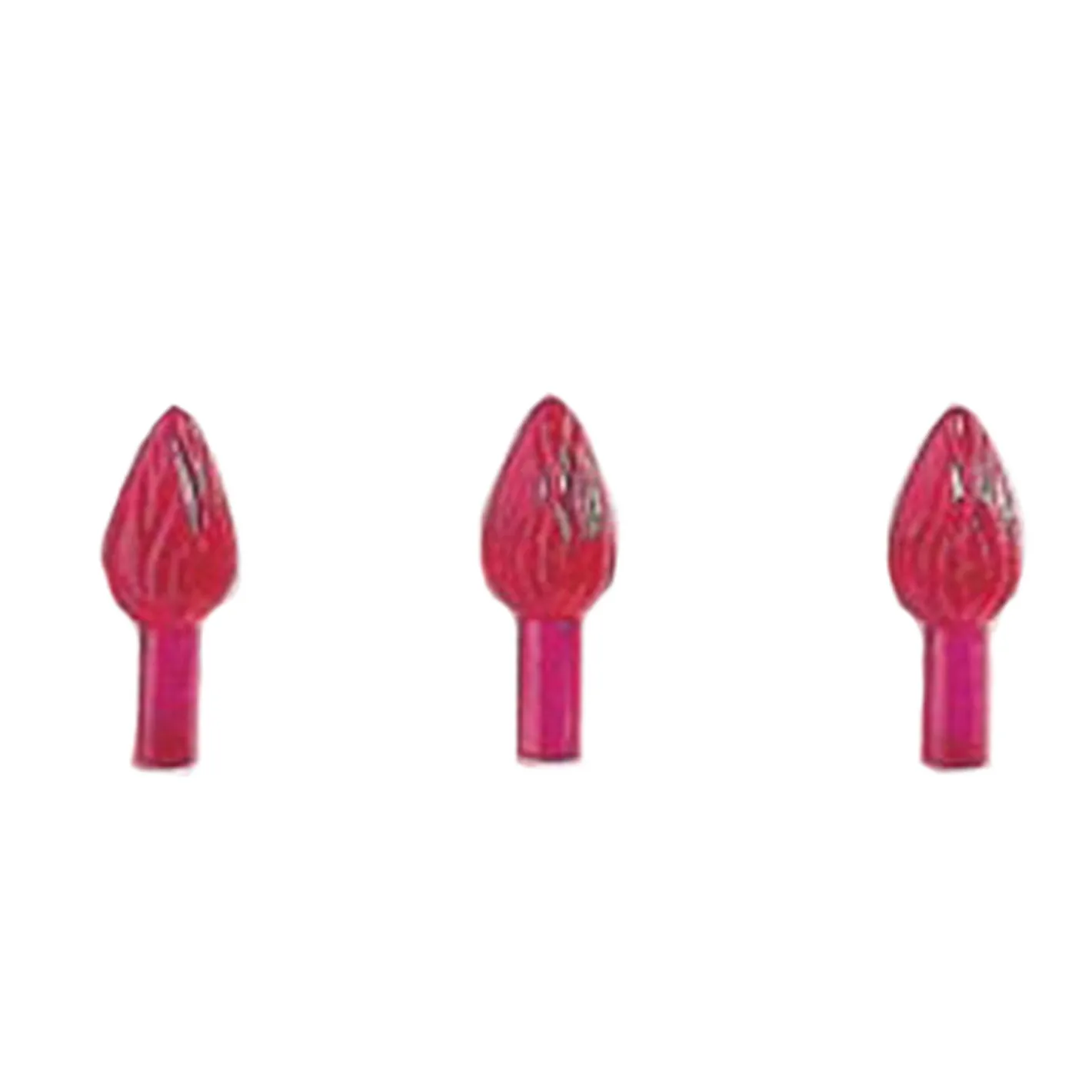 Darice 100 Pack 5/8" Red Ceramic Tree Plastic Replacement Light Bulbs P0666 Online