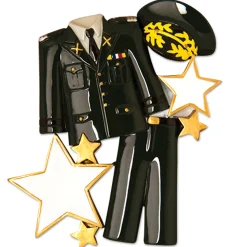 Polar X Armed Services Army Uniform Personalized Christmas Ornament Hot