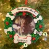 Polar X Bark The Halls Pet Picture Frame Personalized Christmas Ornament PF1899 New
