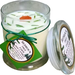 Bedrock Tree Farm Fir Needle Scented Libbey Status Wood Wick 12 oz Soy Candle LSJ12 New