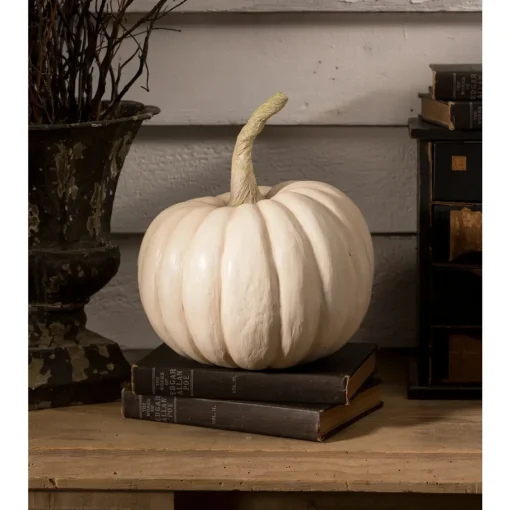 Bethany Lowe 10" Peek-a-Boo Pumpkin White Halloween Decoration TD3138 Discount