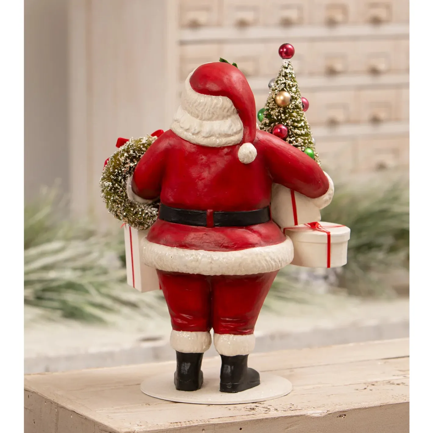 Bethany Lowe 12.5" Santa with Christmas Presents Christmas Figure TD3163 Clearance