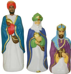 General Foam Blow Mold Life Size Christmas Nativity 10pc Set Discount