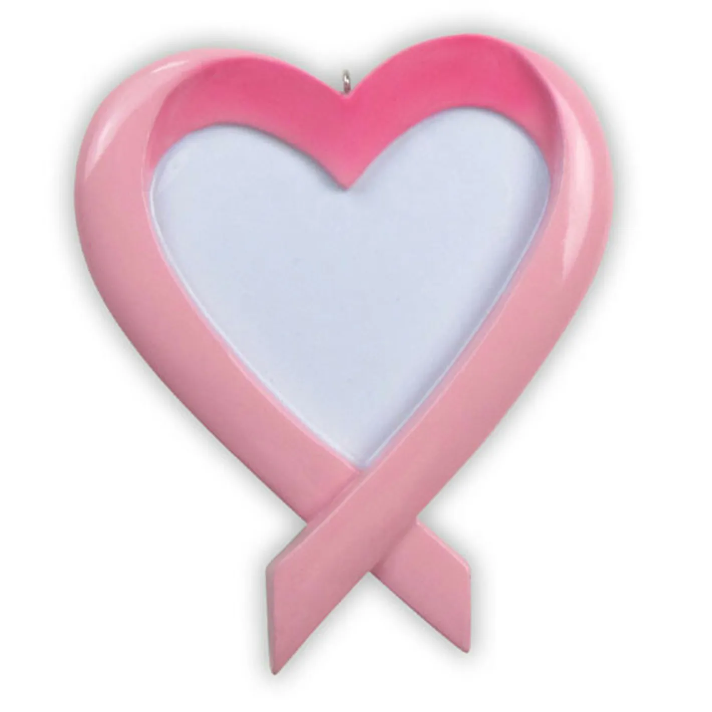 Polar X Breast Cancer Ribbon Heart Personalized Christmas Ornament New