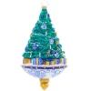 Christopher Radko Chinoiserie Spruce Glass Christmas Ornament 1021805 Hot