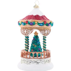 Christopher Radko Peaceful Polar Pavillion Glass Christmas Ornament 1021881 Online