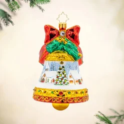 Christopher Radko Scenic Chimes Bell Glass Christmas Ornament 1022101 Hot