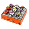 Shiny Brite Christopher Radko 2.5" Signature Flocked Round Halloween Ornaments 4026973 Clearance