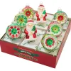 Shiny Brite Christopher Radko Holiday Splendor 8 Count Figures and Reflector Rounds Glass Christmas Ornament Set 4028264 Outlet