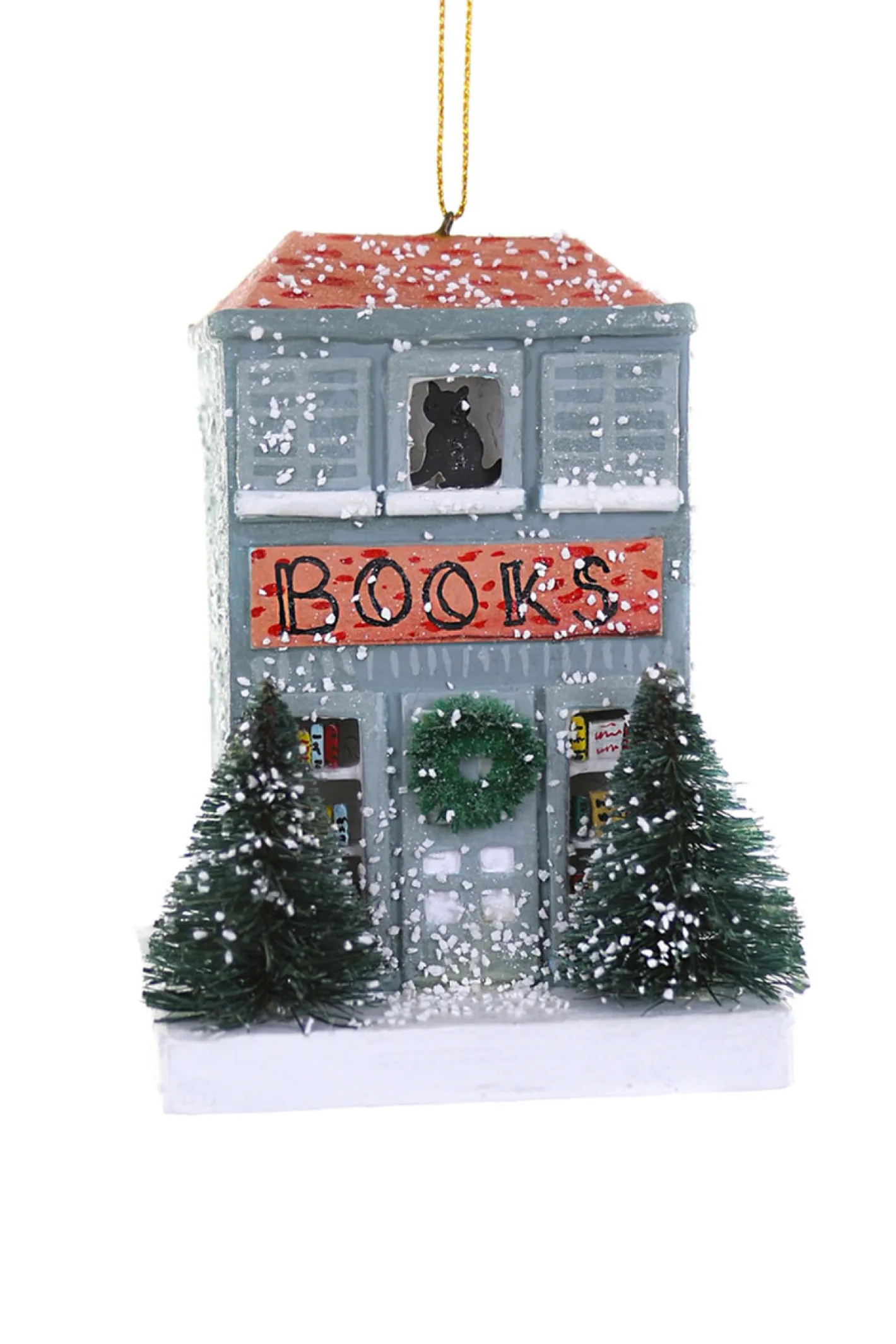 Cody Foster Co Cody Foster 4.5" Book Shop Christmas Ornament RO-3125-BK Clearance